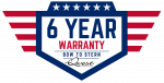 6-Year Warranty Badge
